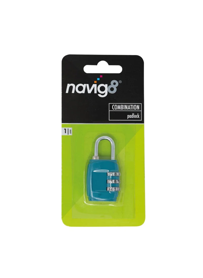 Matalan Navig8 Combination Travel Padlock (16cm x 7.5cm x 1cm)