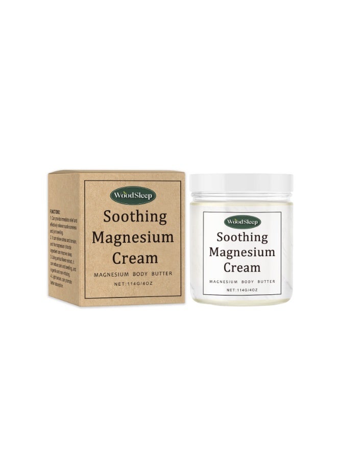وودسليب كريم وودسليب للعناية بالجسم والمغنيسيوم، للعناية بالنوم والمغنيسيوم، للعناية بالمفاصل، للعناية بالجسم والمغنيسيوم بعد التمرين (114 غرام) - Image 1