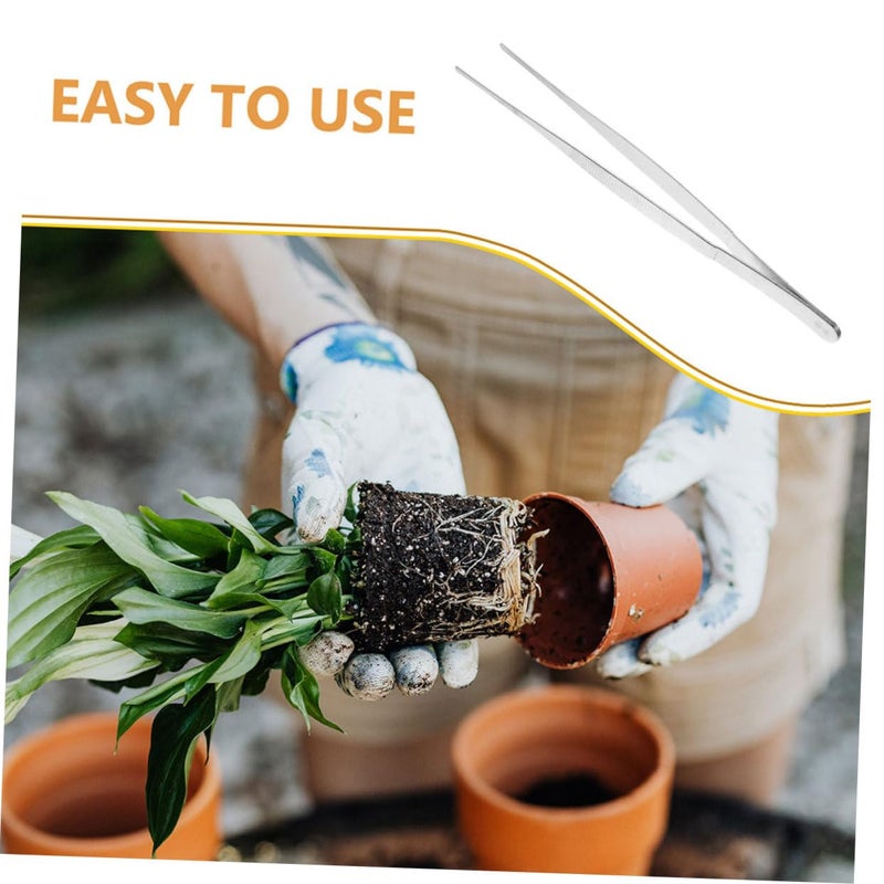 10 Piece Gardening Tweezers Tool Set For Bonsai Plant Care With Comfortable Grip - Image 4