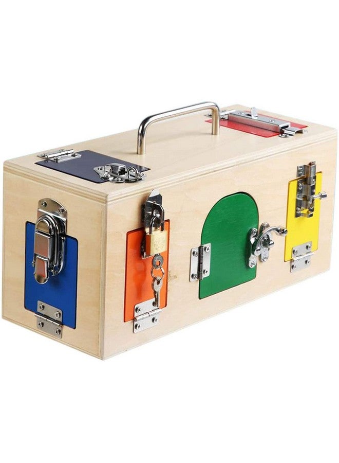LEADER JOY Montessori Lock Box Toy Learning Education Busy Board Practical - Image 1