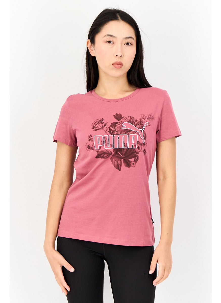 PUMA Women Sportswear Fit Short Sleeve Outdoor Tops, Rose Pink  - Image 1