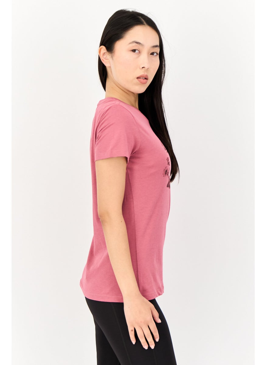PUMA Women Sportswear Fit Short Sleeve Outdoor Tops, Rose Pink  - Image 2