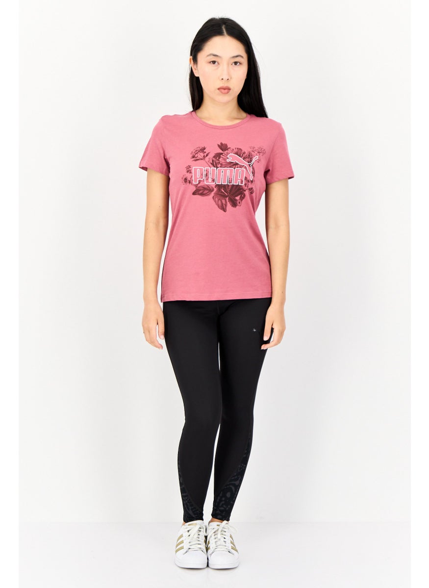 PUMA Women Sportswear Fit Short Sleeve Outdoor Tops, Rose Pink  - Image 4