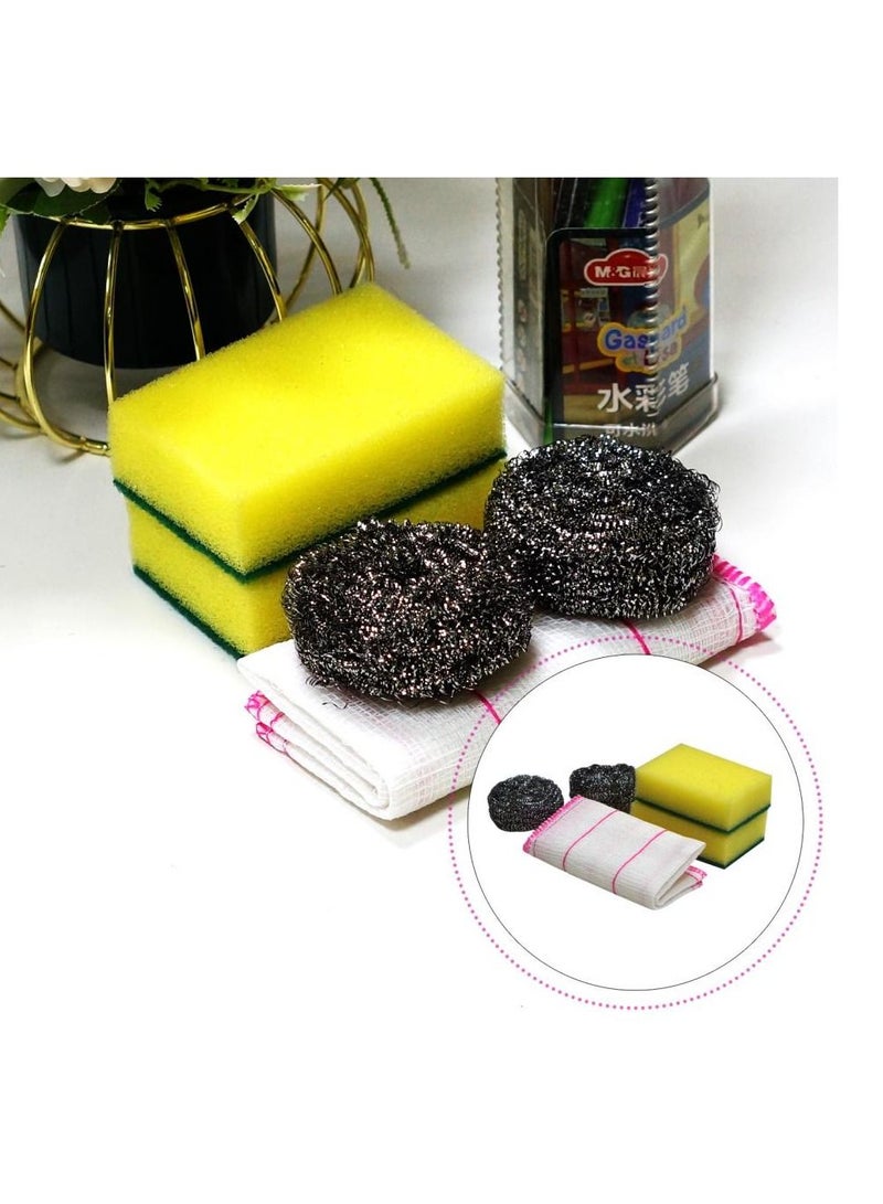 Alissa 10-Piece Kitchen Cleaning Set – Includes Sponges, Scrubbers & Cleaning Cloth – Dishwashing & Surface Cleaning Kit  - Image 4