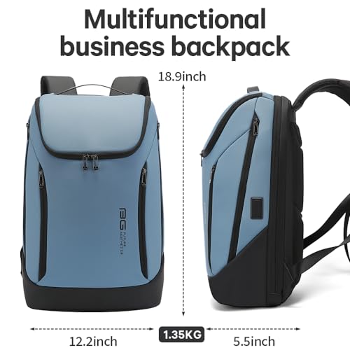 BANGE Business Smart Backpack Waterproof fit 15.6 Inch Laptop Backpack with USB Charging Port,Travel Durable Backpack - Image 3