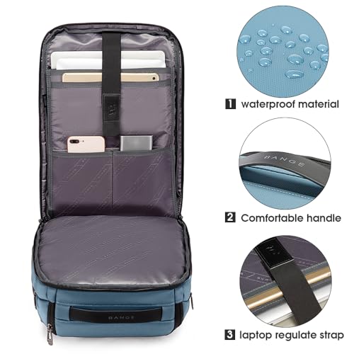 BANGE Business Smart Backpack Waterproof fit 15.6 Inch Laptop Backpack with USB Charging Port,Travel Durable Backpack - Image 5