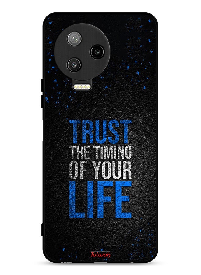Tolwak Infinix Note 12 Pro 4G Protective Case Cover Trust The Timing Of Your Life - Image 1