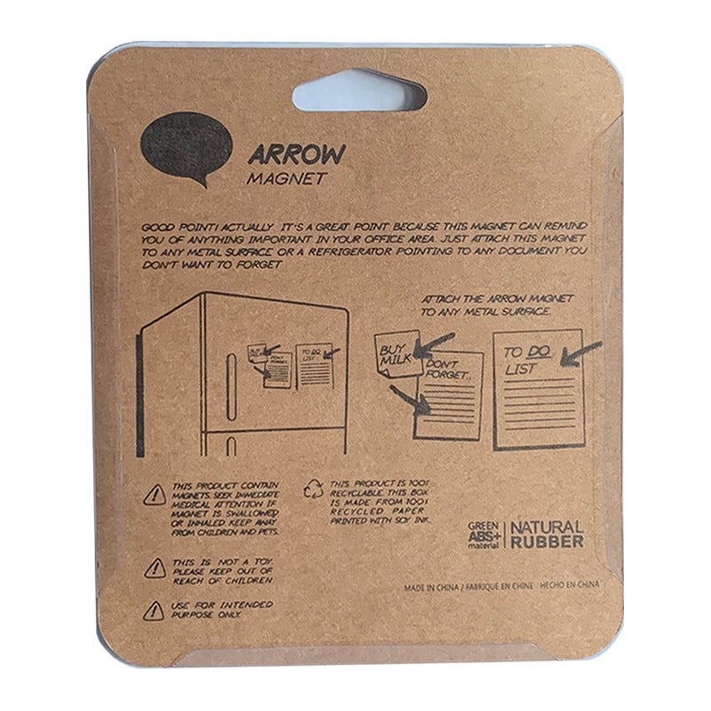 Arrow Shape Fridge Magnet 3D Message Board Set - Image 3