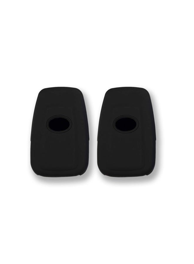 Autobase Silicone Key Fob Cover for Toyota Camry RAV4 Highlander Avalon C-HR Prius Corolla GT86 Smart Key | Car Accessory | Key Protection Case 2 Pcs (Black) - Image 5