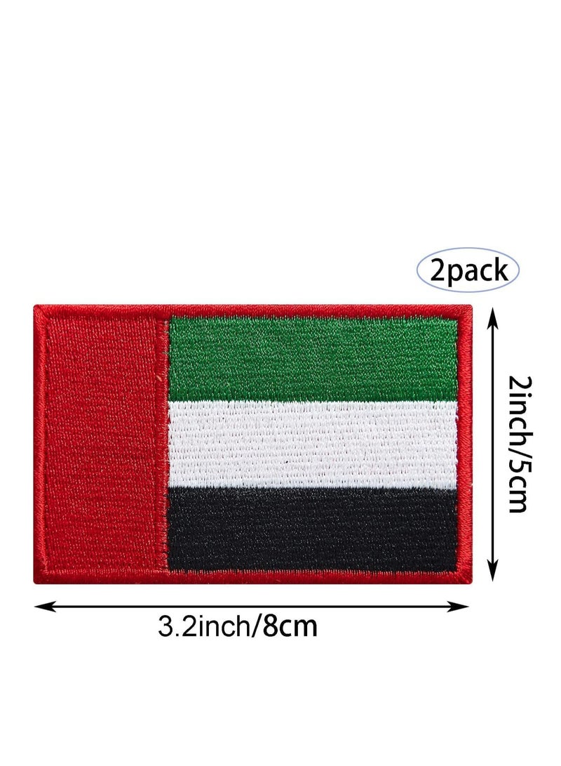 Generic Pack of 2pcs Embroidered Flag Patches - Perfect for Jackets - Backpackers - Travelers - Uniforms - Jeans and Hats - Tactical Embroidered Patches  - Image 2