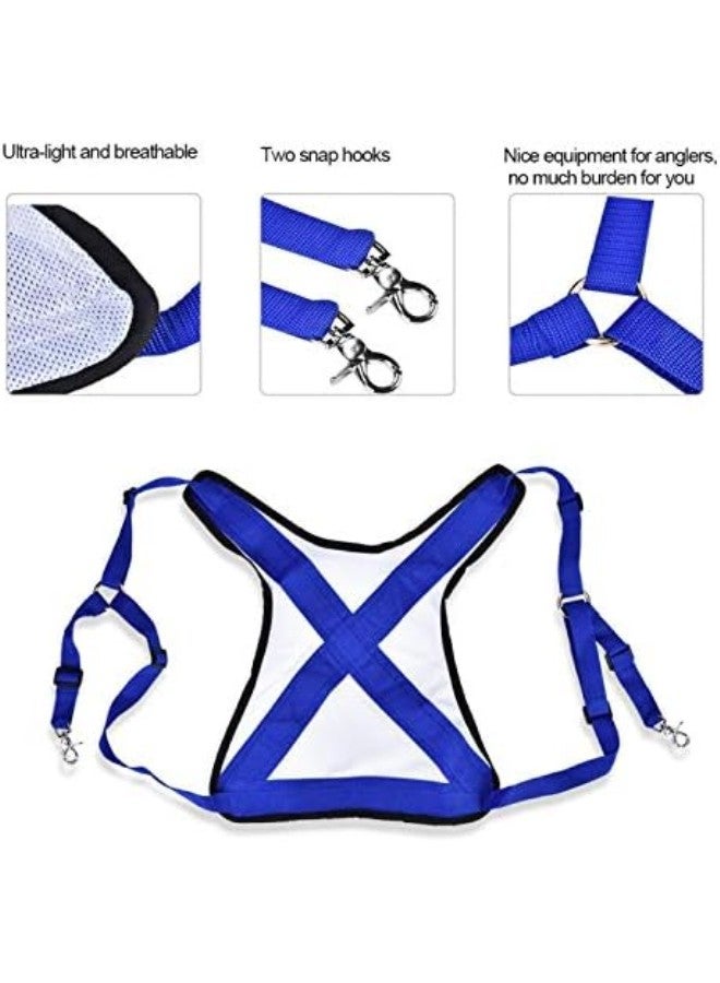 klarako Fishing Shoulder Back Harness,PVC Material Practical Ultralight Fishing Vest Belt Adjustable Shoulder Harness Tackle Equipment for Fishing Big Fish - Image 3