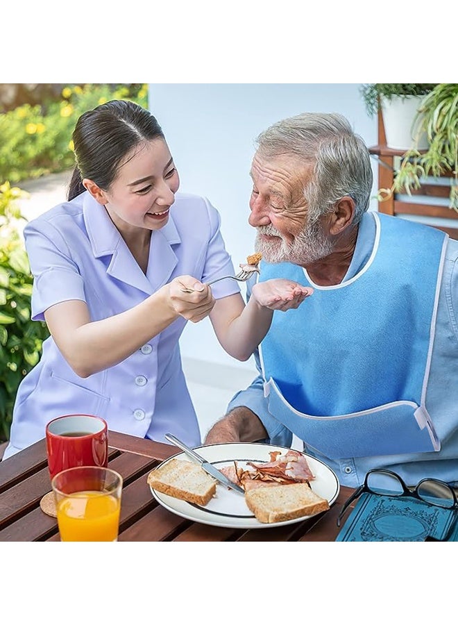 Anti-stain diet cloth with adjustable pocket bib/elderly care - Image 4