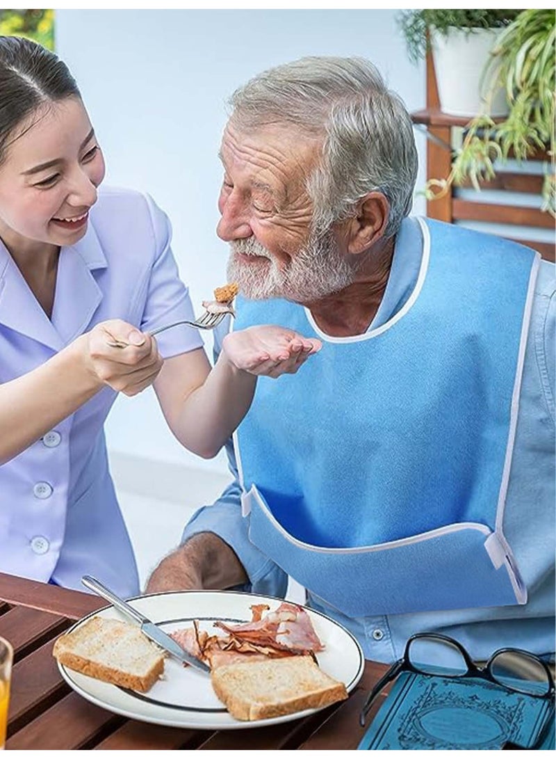 Anti-stain diet cloth with adjustable pocket bib/elderly care - Image 1