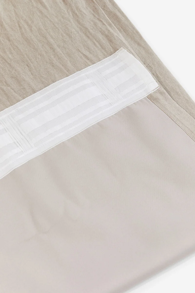 H&M 2-pack linen blackout curtain lengths