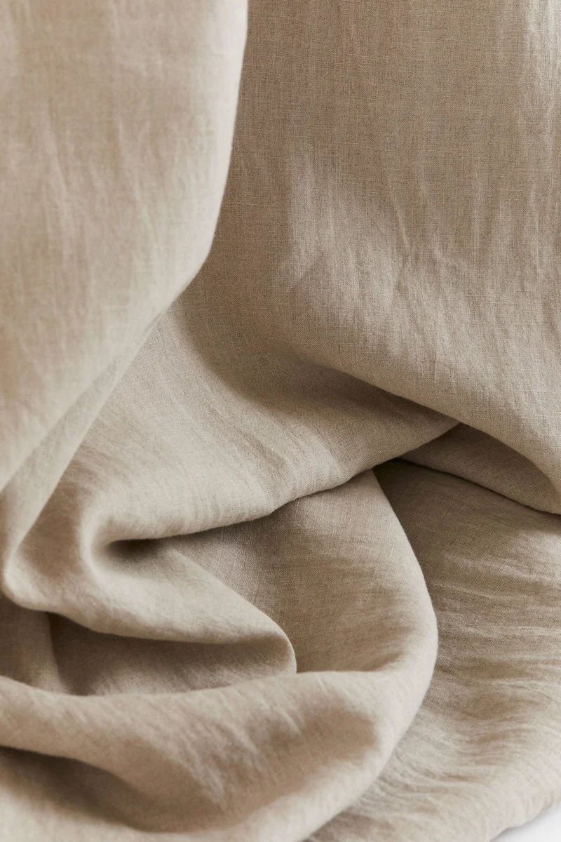 H&M 2-pack linen blackout curtain lengths