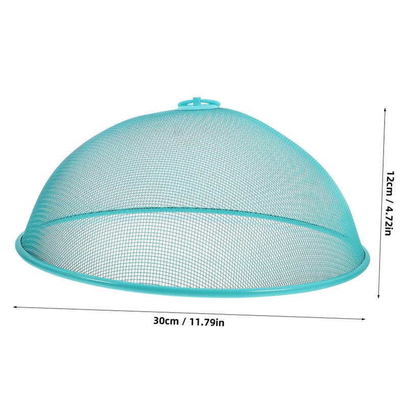 Collapsible Iron Mesh Food Tent Reusable Outdoor Food Cover For BBQs Picnics Parties Sky Blue - Image 3