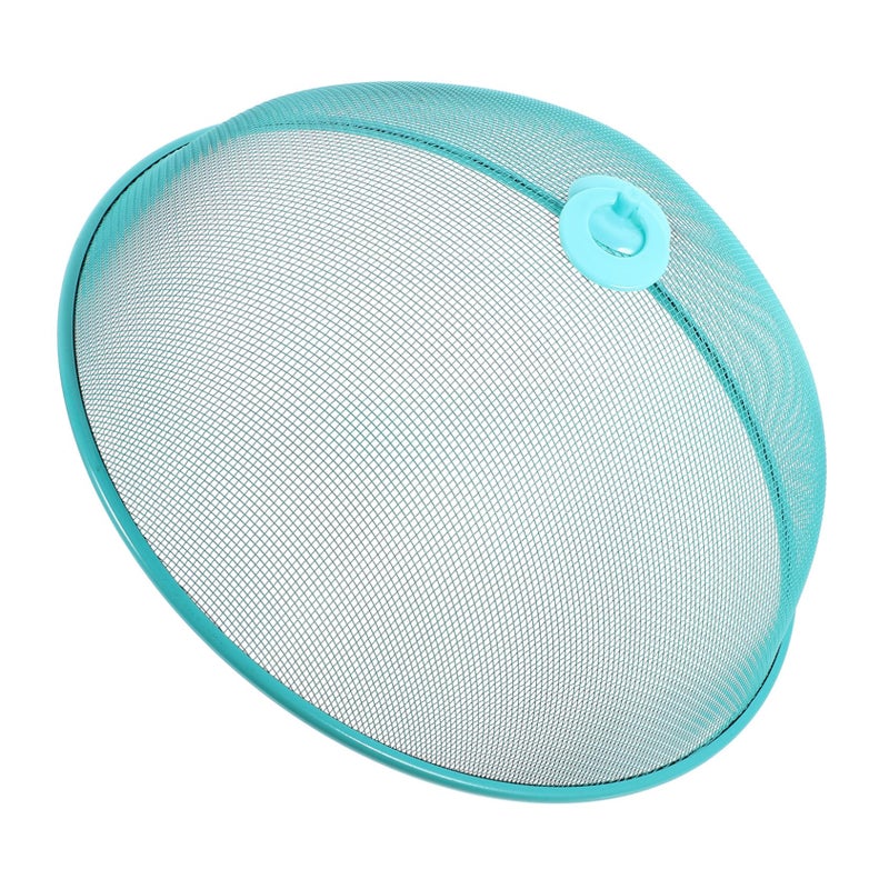 Collapsible Iron Mesh Food Tent Reusable Outdoor Food Cover For BBQs Picnics Parties Sky Blue - Image 2