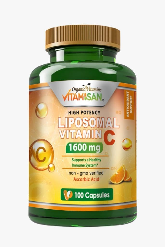 Vitamisan Liposomal Vitamin C 1600 mg for Adults - 100 Capsules - Image 1