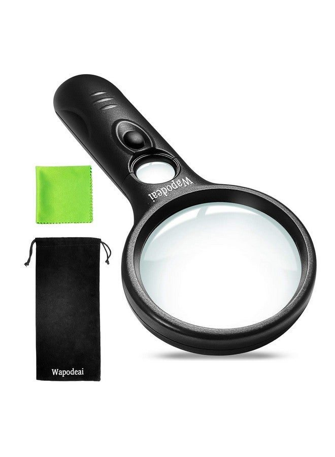 Wapodeai 3X 45X High Magnification Suitable For Reading Jewellery Lnspection Science (Black) - Image 1