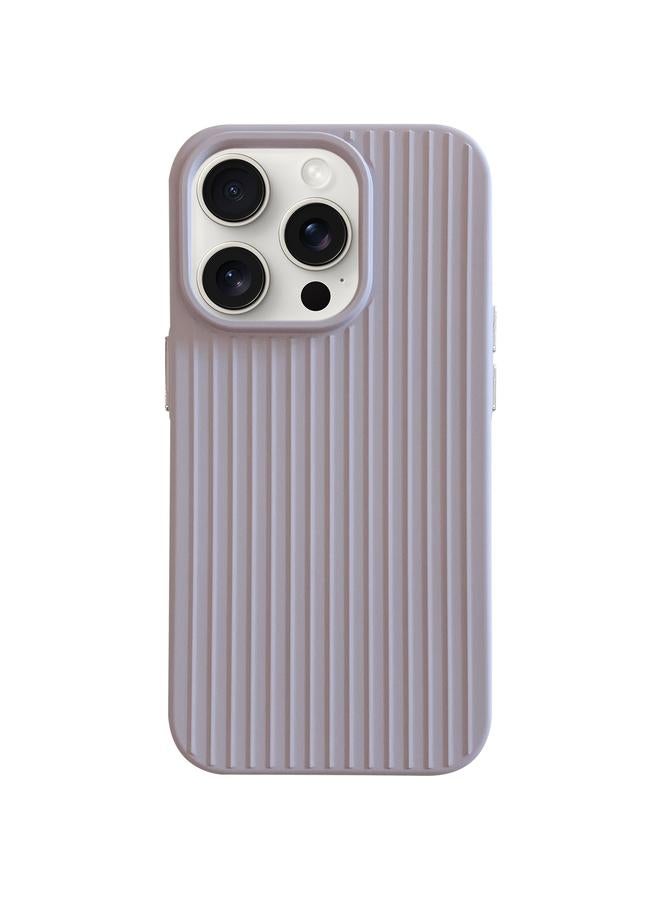 S-TOP Case For iPhone 15 Pro Macaroon Tile Stripe TPU Hybrid PC Phone Case - Image 1