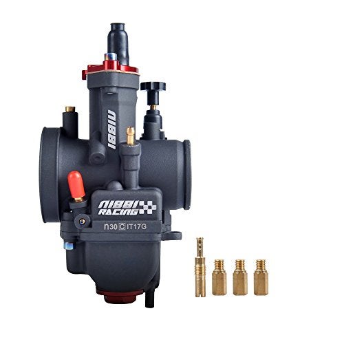 NIBBI Racing Performance Carburetor 30mm Motorcycle Carburetor 200 250 Power Jet PWK Carb 30mm With Carburetor Jets Fit GY6 Engine Dirt Bike Mini Bike SSR TTR Apollo TaoTao ATV Cafe Bike - Image 1