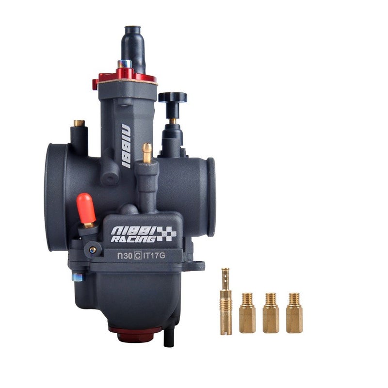 NIBBI Racing Performance Carburetor 30mm Motorcycle Carburetor 200 250 Power Jet PWK Carb 30mm With Carburetor Jets Fit GY6 Engine Dirt Bike Mini Bike SSR TTR Apollo TaoTao ATV Cafe Bike - Image 2