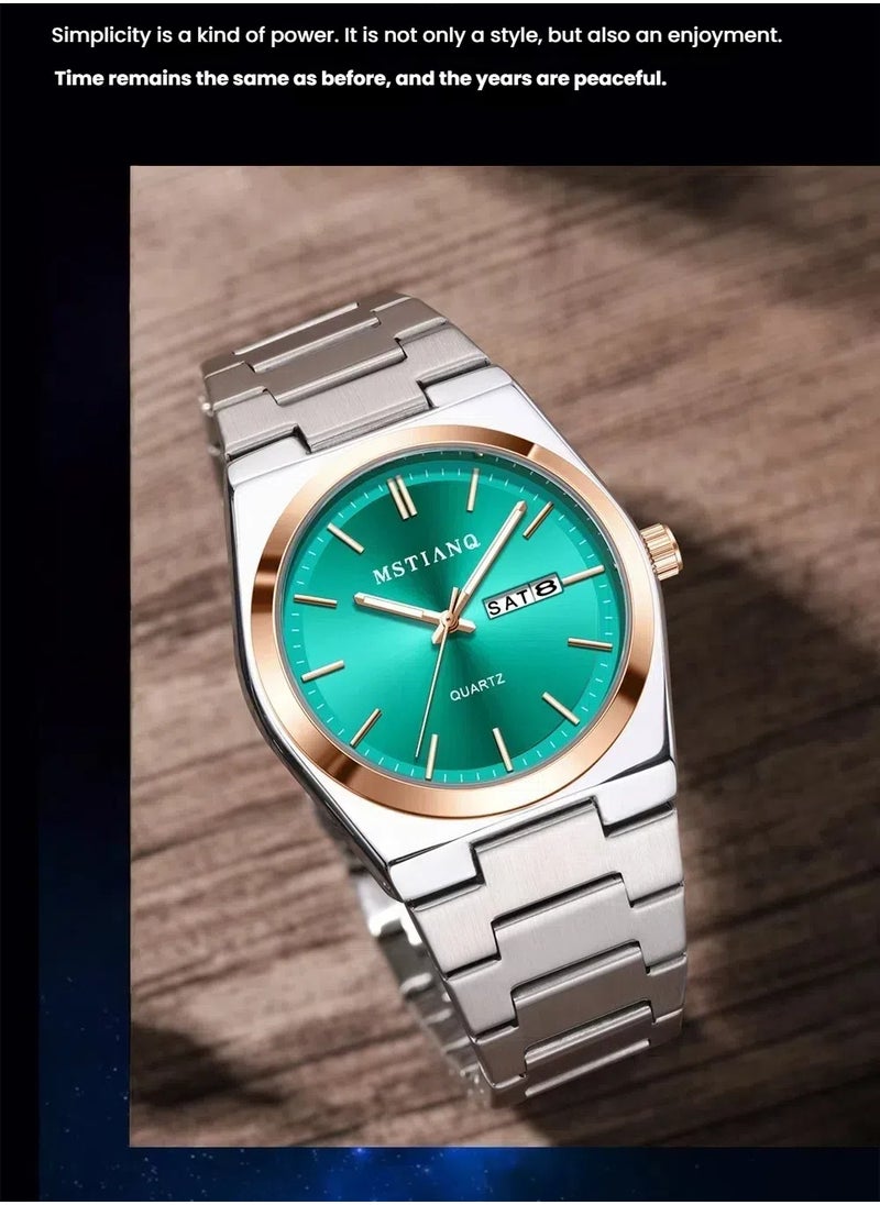 MSTIANQ Watches for Men Stainless Steel Quartz Water-Resistant Men's Watch  - Image 2