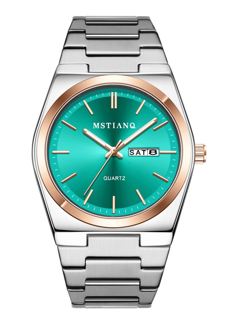 MSTIANQ Watches for Men Stainless Steel Quartz Water-Resistant Men's Watch  - Image 1