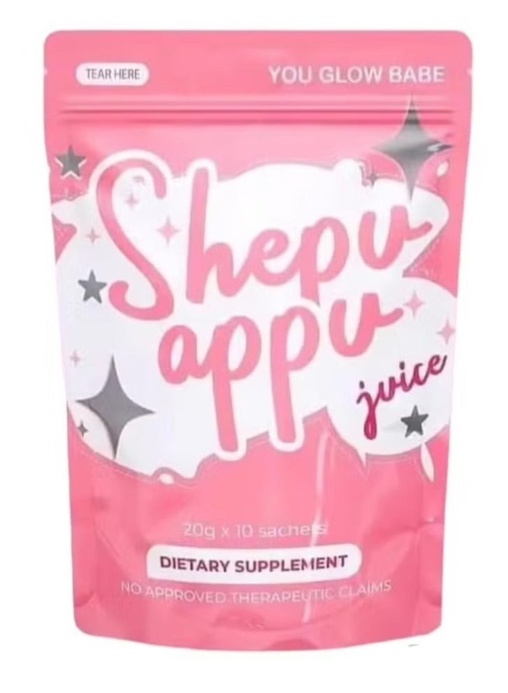 You Glow Babe Shepu Appu Dietary Supplement Juice – Flavorful Drink Mix Sachets | 10 Pack - Image 1
