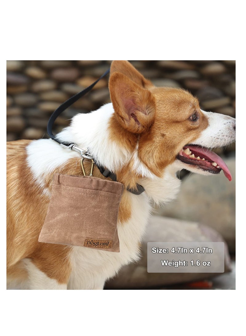 Dog Treat Pouch, Portable Stylish Puppy Dog Training Treat Bag, Hand Free Dog Walking Bag, Auto Closing Pet Feed Snack Reward Pocket, Dog Food Dispenser for Pet Puppy Travel or Outdoor Use - Image 4