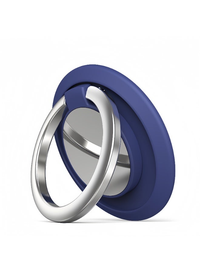 جودة حامل حلقي للهاتف 3 قطع – قبضة إصبع مغناطيسية مع دوران 360° حامل معدني للهواتف آيفون وأندرويد – أزرق أسود ذهبي - Image 4
