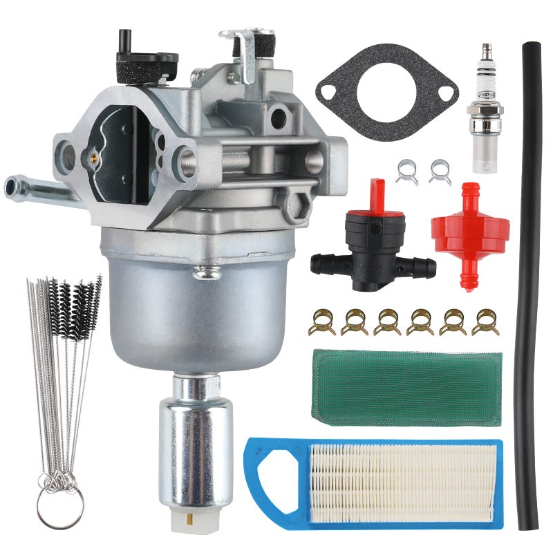 Tang Carburetor for BS 594601 796587 591736 19 195 20 205 21 HP Engine Craftsman Riding Lawn Mower Tractor Intek Single Cylinder OHV Motor Nikki Carb with Gasket and Cleaning Tools