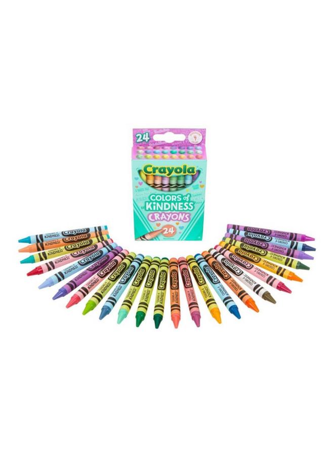 Crayola 24-Piece Colors of Kindness Crayon Set Multicolor CRA5201300001