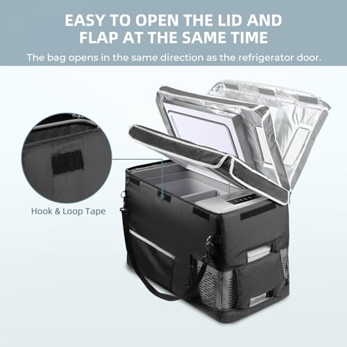 BougeRV 30 Quart Insulated Protective Cover for BougeRV CR28 30QT Fridge, 12 Volt Portable Car Refrigerator Cover (Refrigerator NOT Included, NOT for CRPRO 30 QT Fridge) - Image 5