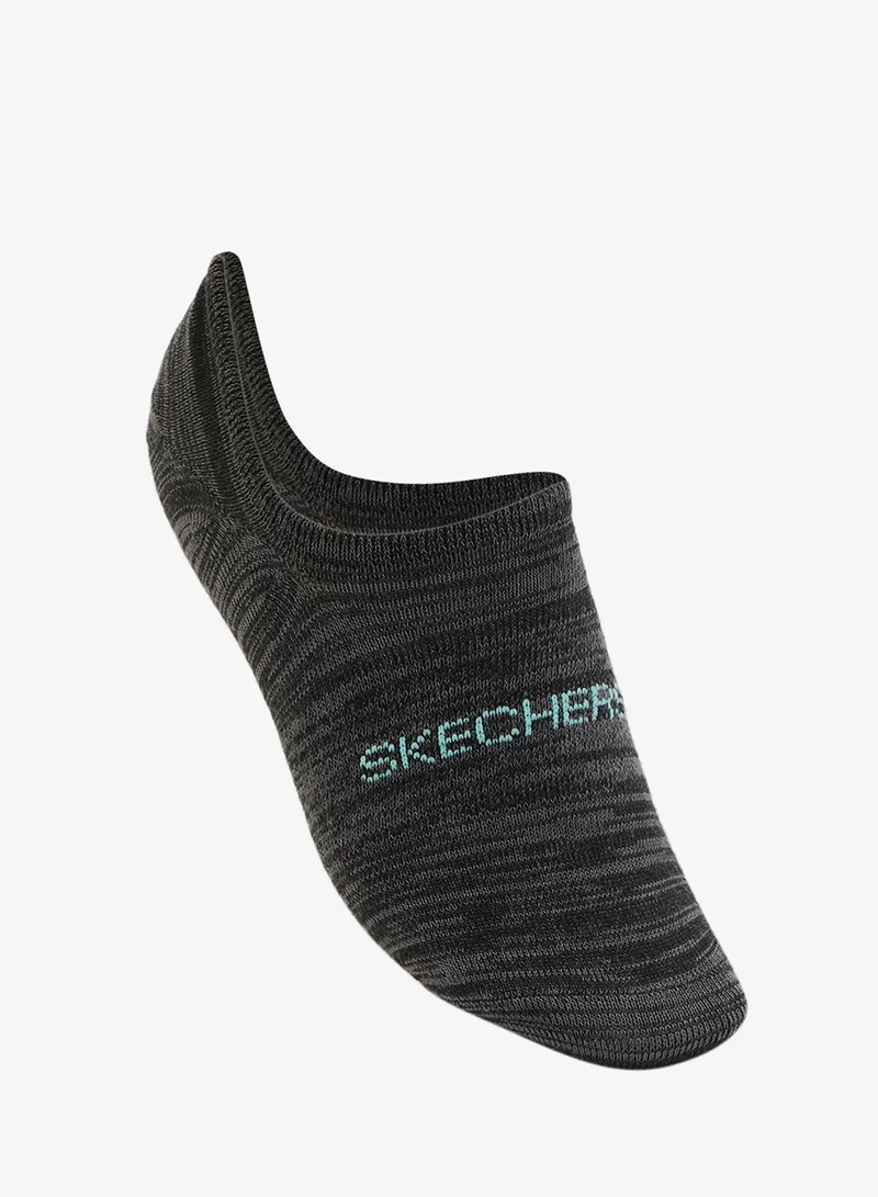 SKECHERS 3 Pack Non-Terry No-Show Socks