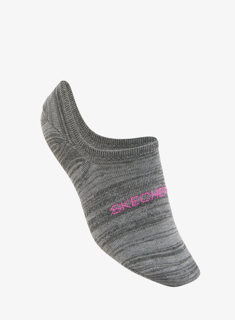 SKECHERS  3 Pack Non-Terry No-Show Socks for Women | Best Price UAE