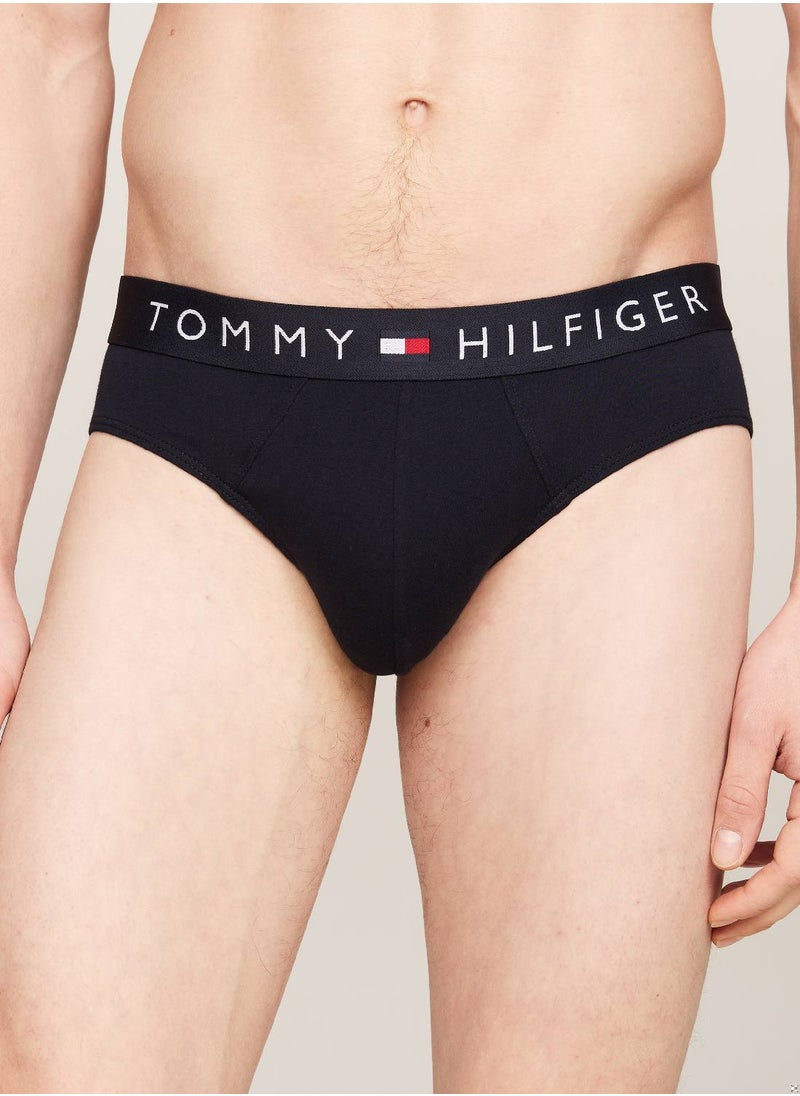 TOMMY HILFIGER Men's 3 Pack Briefs - Cotton, Blue  - Image 2