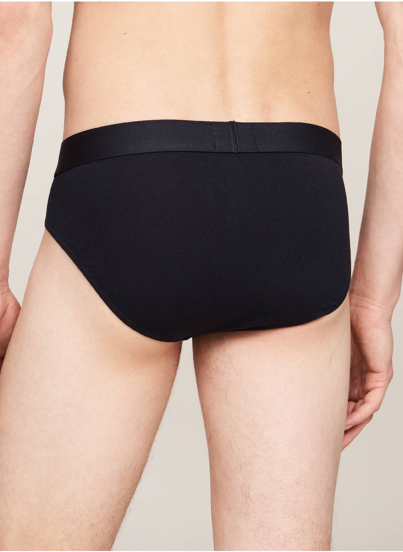 TOMMY HILFIGER Men's 3 Pack Briefs - Cotton, Blue  - Image 4