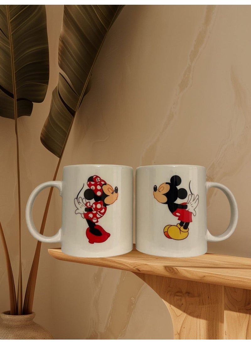 Game Fruy 2-Pack Micky Mouse Printed Lover Couple Mug  - Image 1