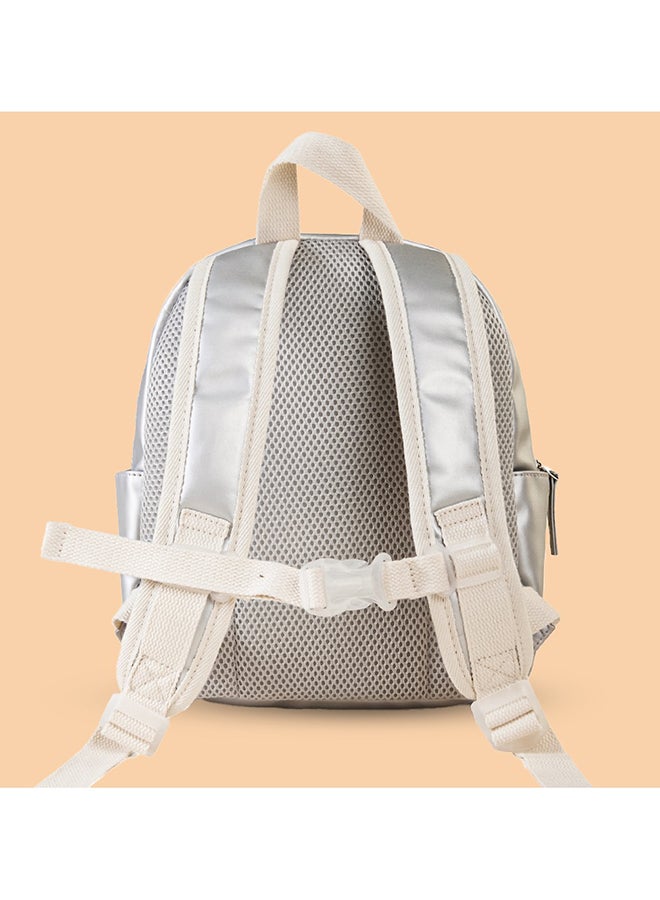 Sunveno 11 Inch Baby Backpack Silver - Image 4