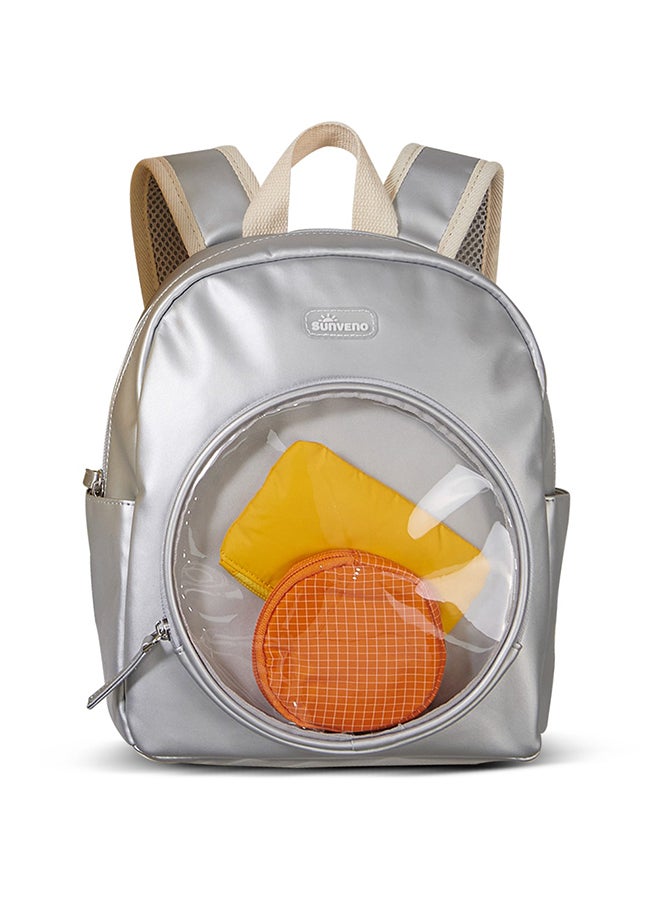 Sunveno 11 Inch Baby Backpack Silver - Image 1