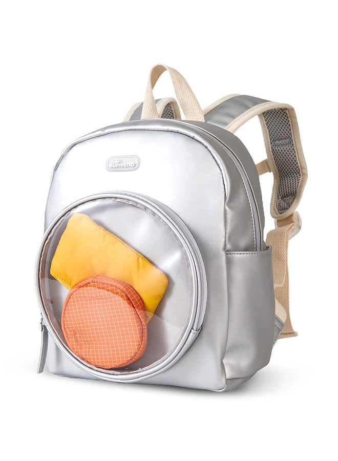 Sunveno 11 Inch Baby Backpack Silver - Image 2
