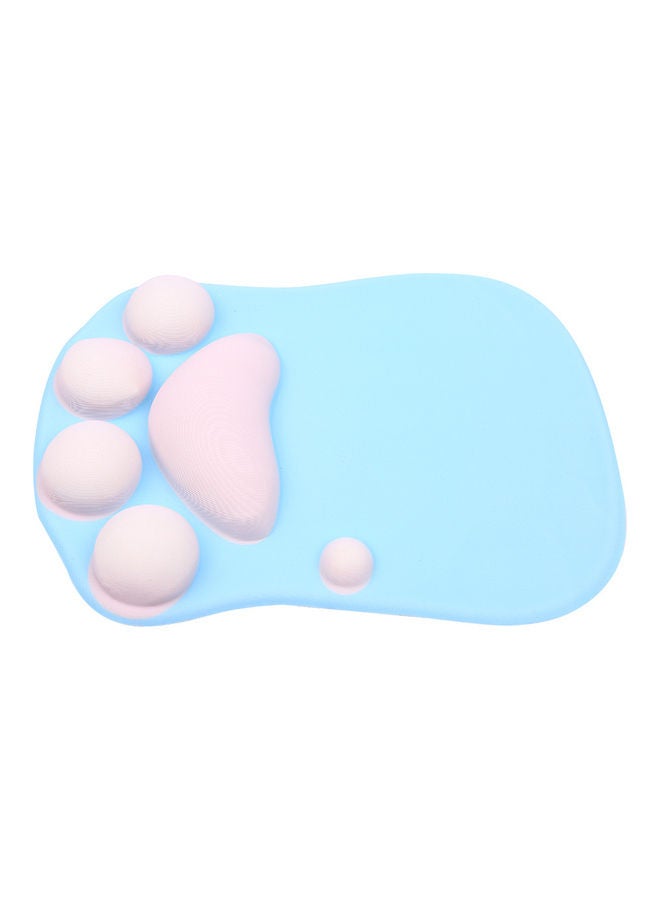 Loquat Silicone Mouse Wrist Pad Cute Cat Blue - Image 3