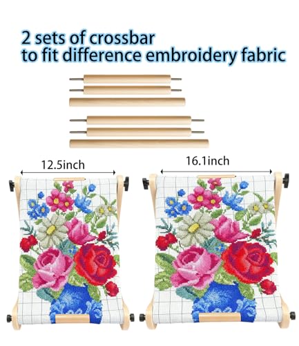JZLiner Adjustable Embroidery Hoop Table Stand Holder Needlepoint Stretcher Bars Scroll Frame Cross Stitch Stand Lab Supplies - Image 2