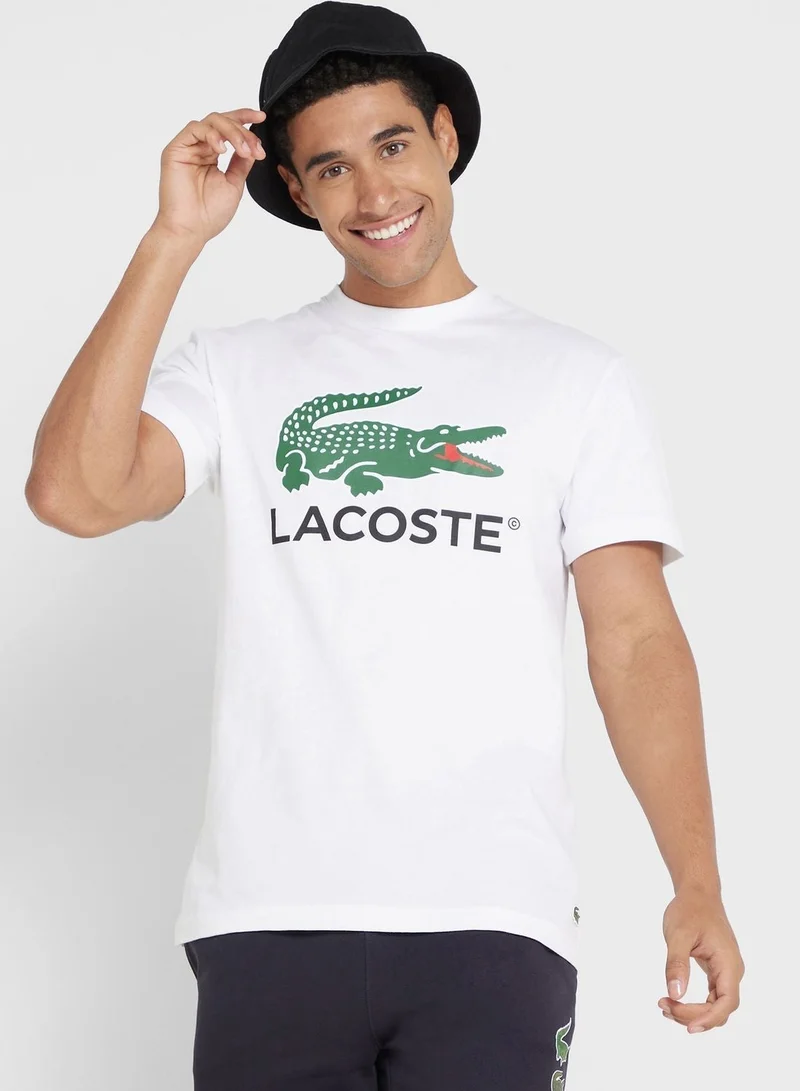 LACOSTE Logo Crew Neck T-Shirt
