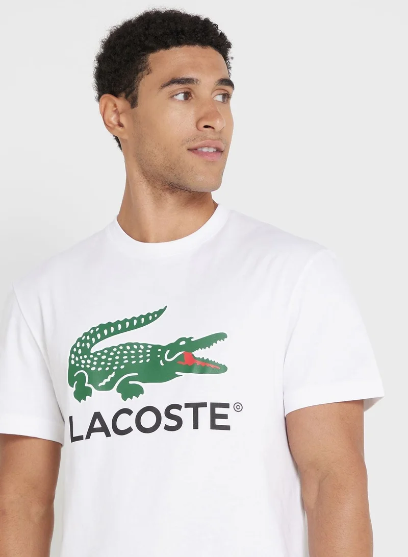 LACOSTE Logo Crew Neck T-Shirt