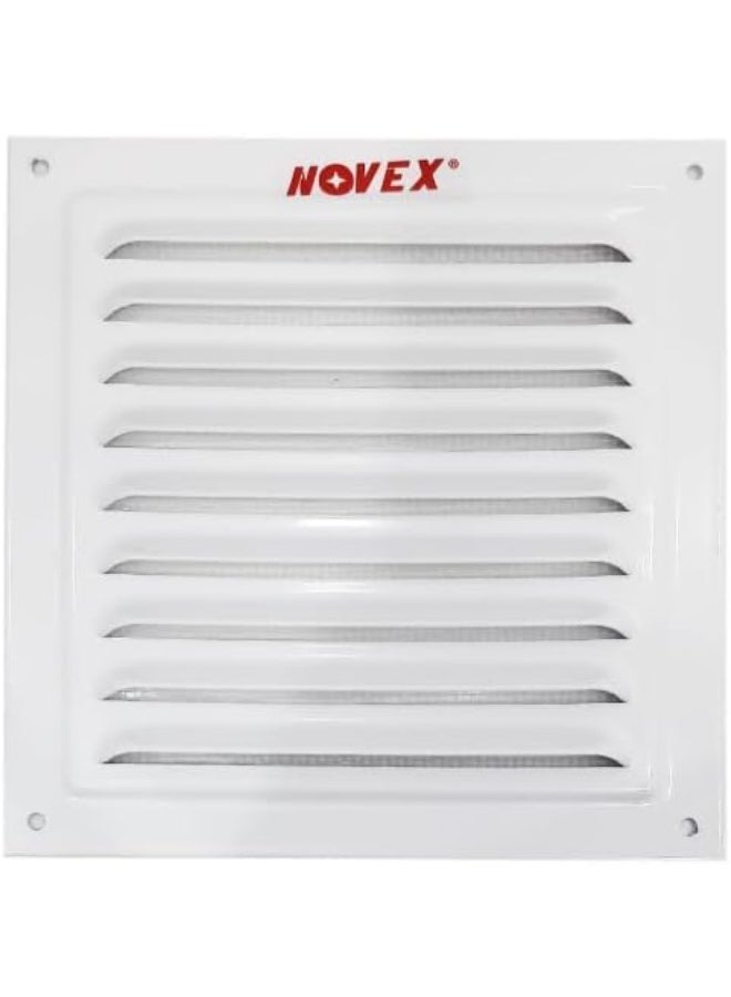نوفيكس مصراع معدني مع شبك 14" – نوفكس NV-MS14 | شبكة تهوية فاخرة | 35 × 35 سم - Image 1