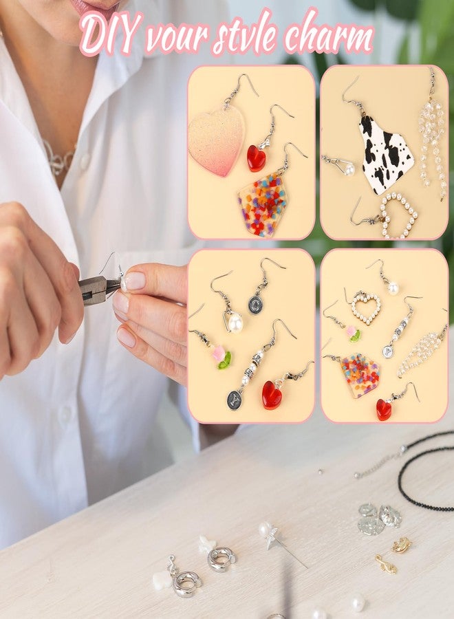 Sliverdew Stainless Steel Earring Hooks 100 Pieces DIY Earring Making Kit, 50 Pcs Earring Hooks with 50 Pcs Clear Silicone Earring Backs and 2 Pcs Polishing Cloth for Jewelry Making - Image 3