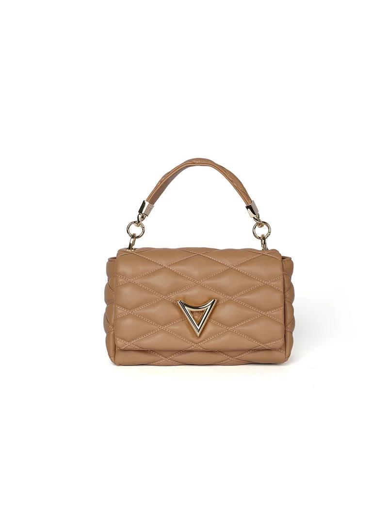 Cuple Quilted faux leather handbag