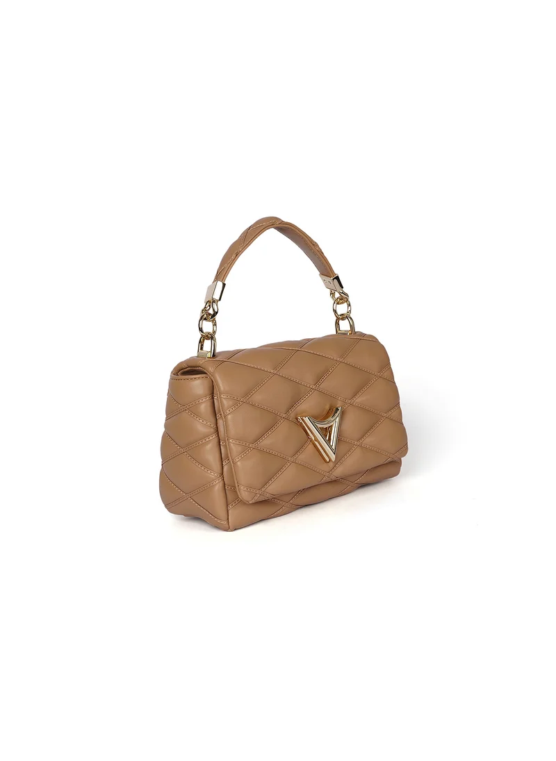 Cuple Quilted faux leather handbag